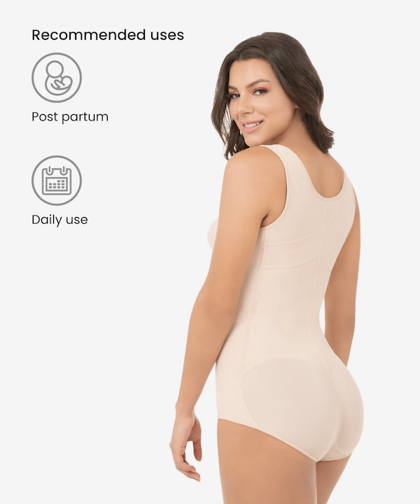 Thermal Body Shaper with Wide Straps