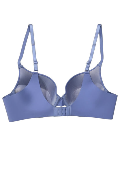 Blue bra on a white background