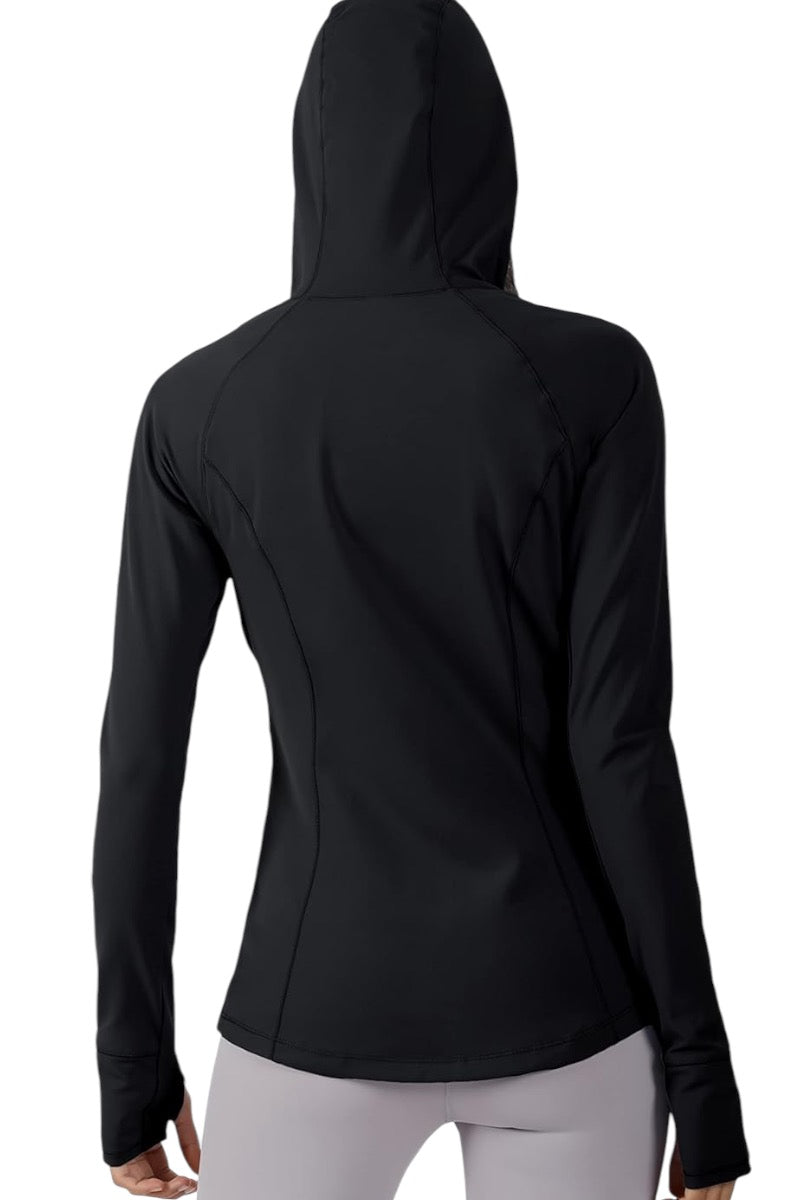 Slim Fitted Hooded Active Jacket