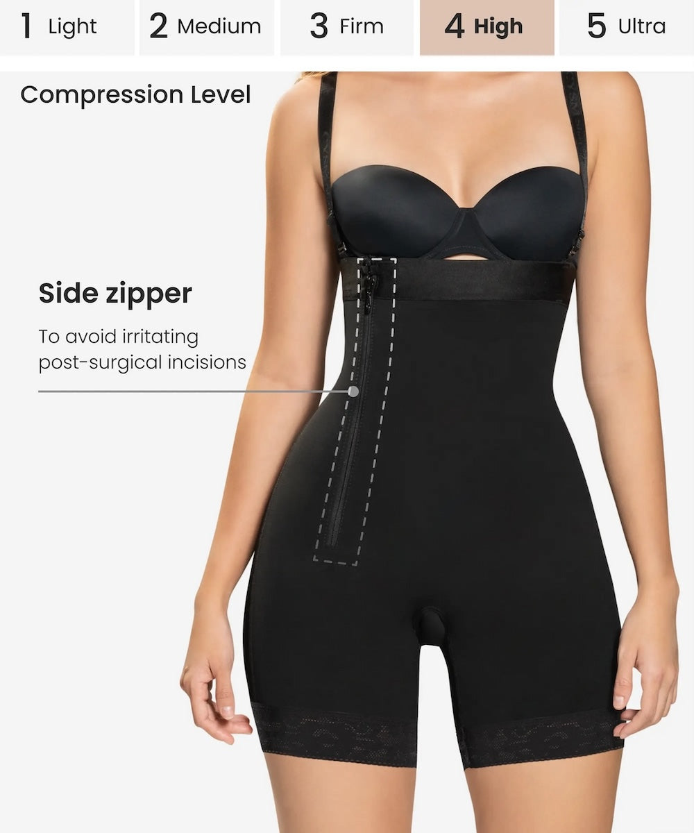 Strapless Boyshort Ultra Silhouette Side Zipper Shaper