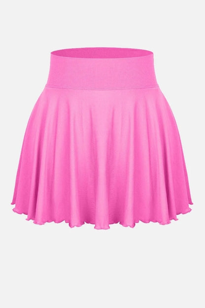 Pink skirt on a light gray background