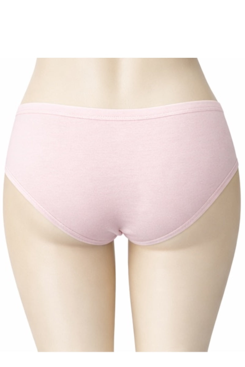 Pink underwear on a mannequin against a white background