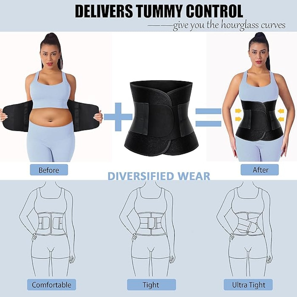 Neoprene Back Brace Wrap Waist Trainer