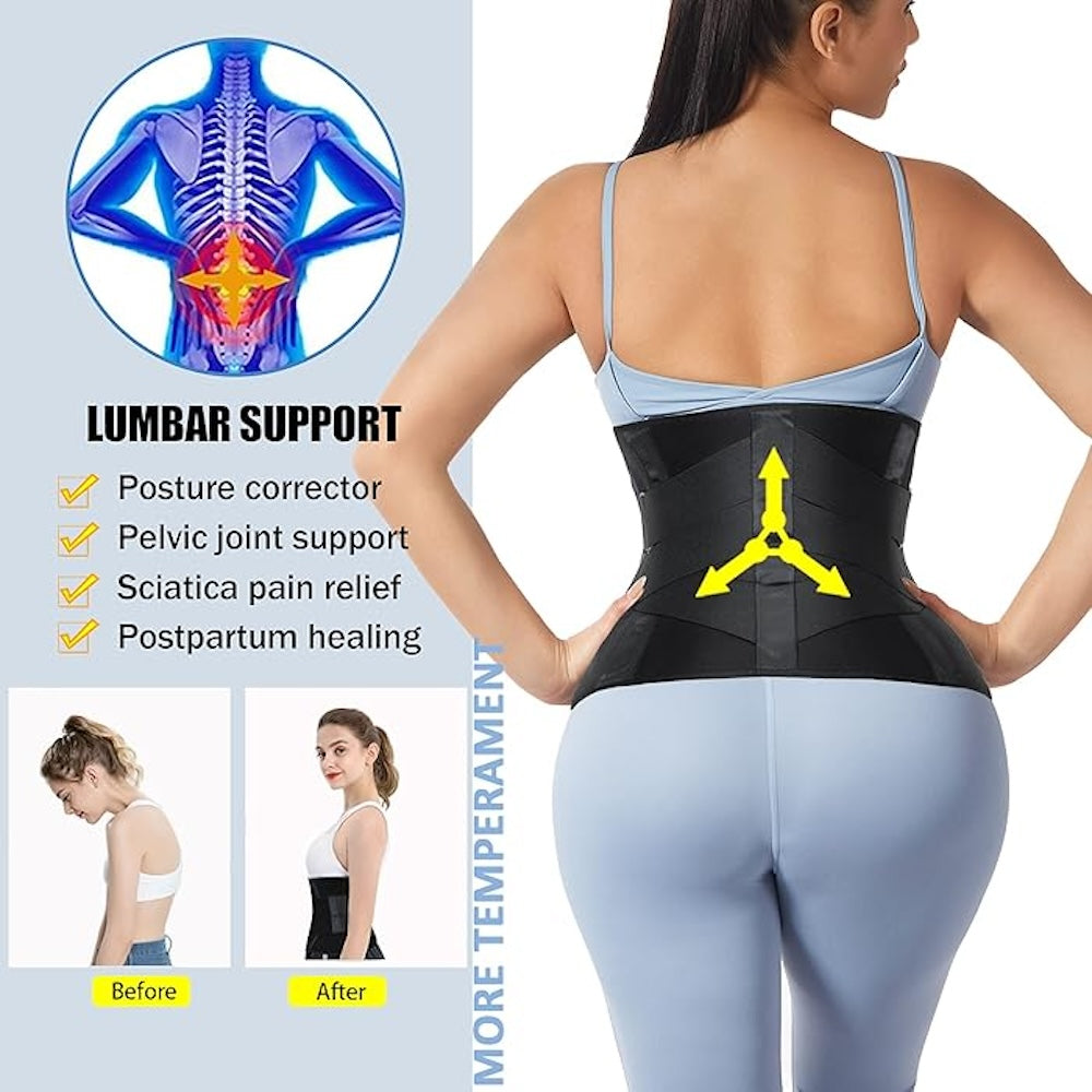 Neoprene Back Brace Wrap Waist Trainer