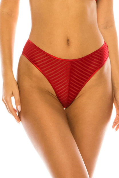 Striped Thong Panty