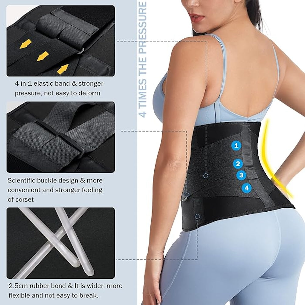 Neoprene Back Brace Wrap Waist Trainer