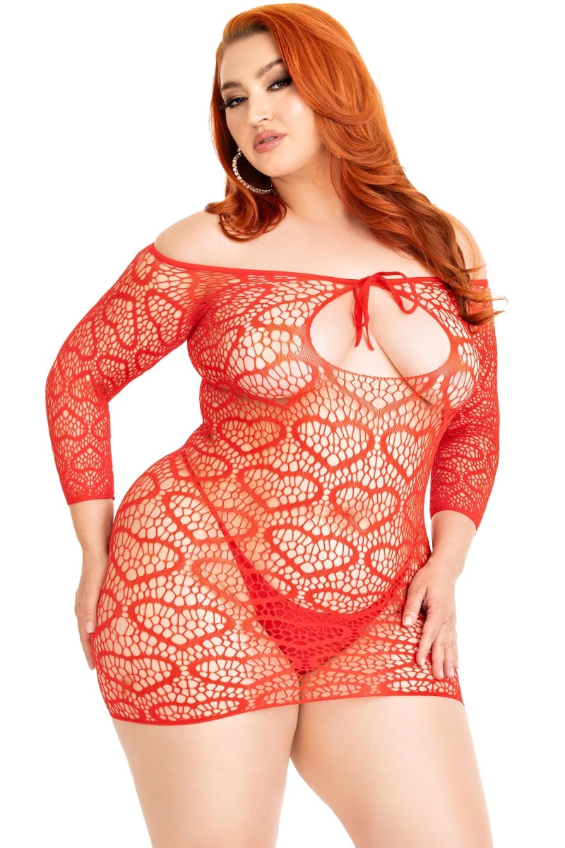 Modern Love Heart Net Dress