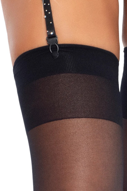 Roxy Rhinestone Garter Belt
