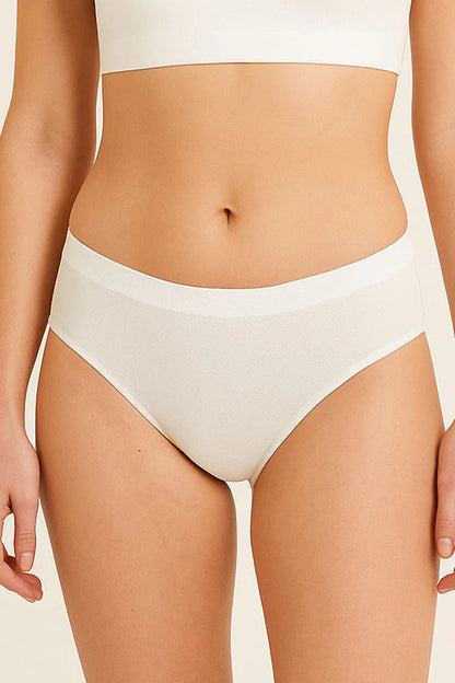 White underwear on a neutral background