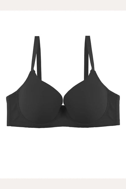 Black bra on a white background