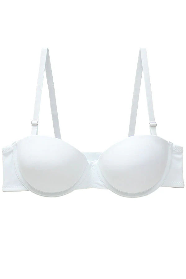 White bra on a white background