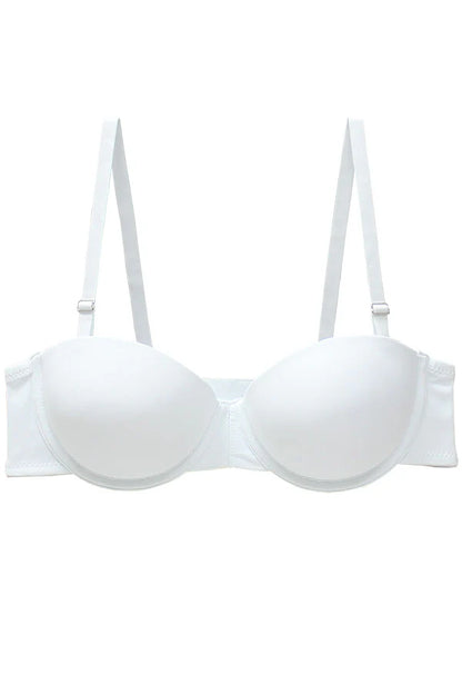 White bra on a white background