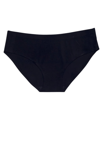 Black underwear on a white background