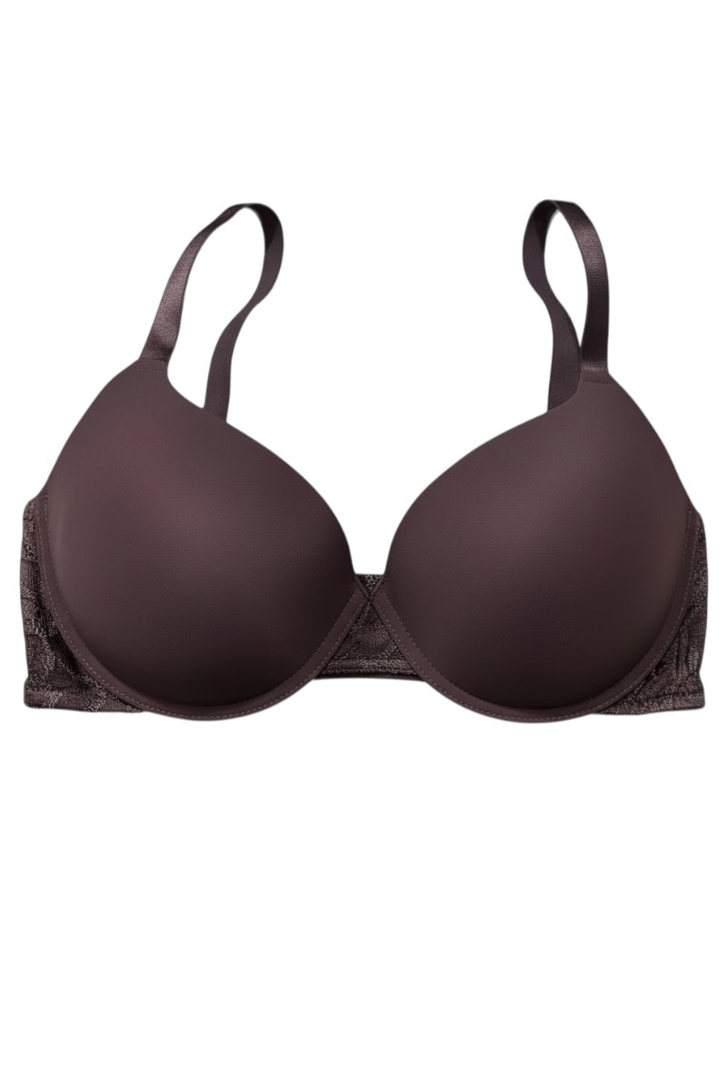 Brown BURLWOOD bra on a white background