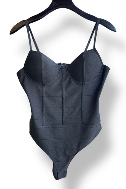Bandage Push Up Thong Bodysuit