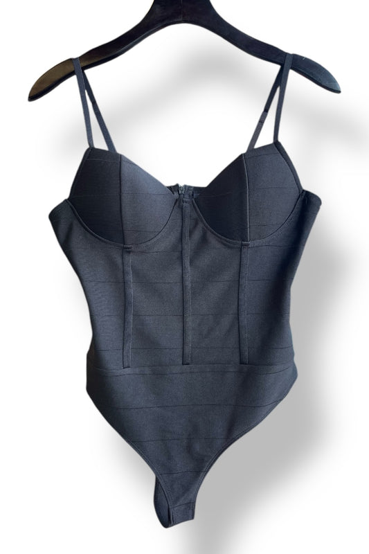 Bandage Push Up Thong Bodysuit