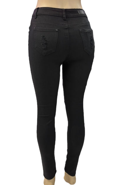 Black jeans on a white background