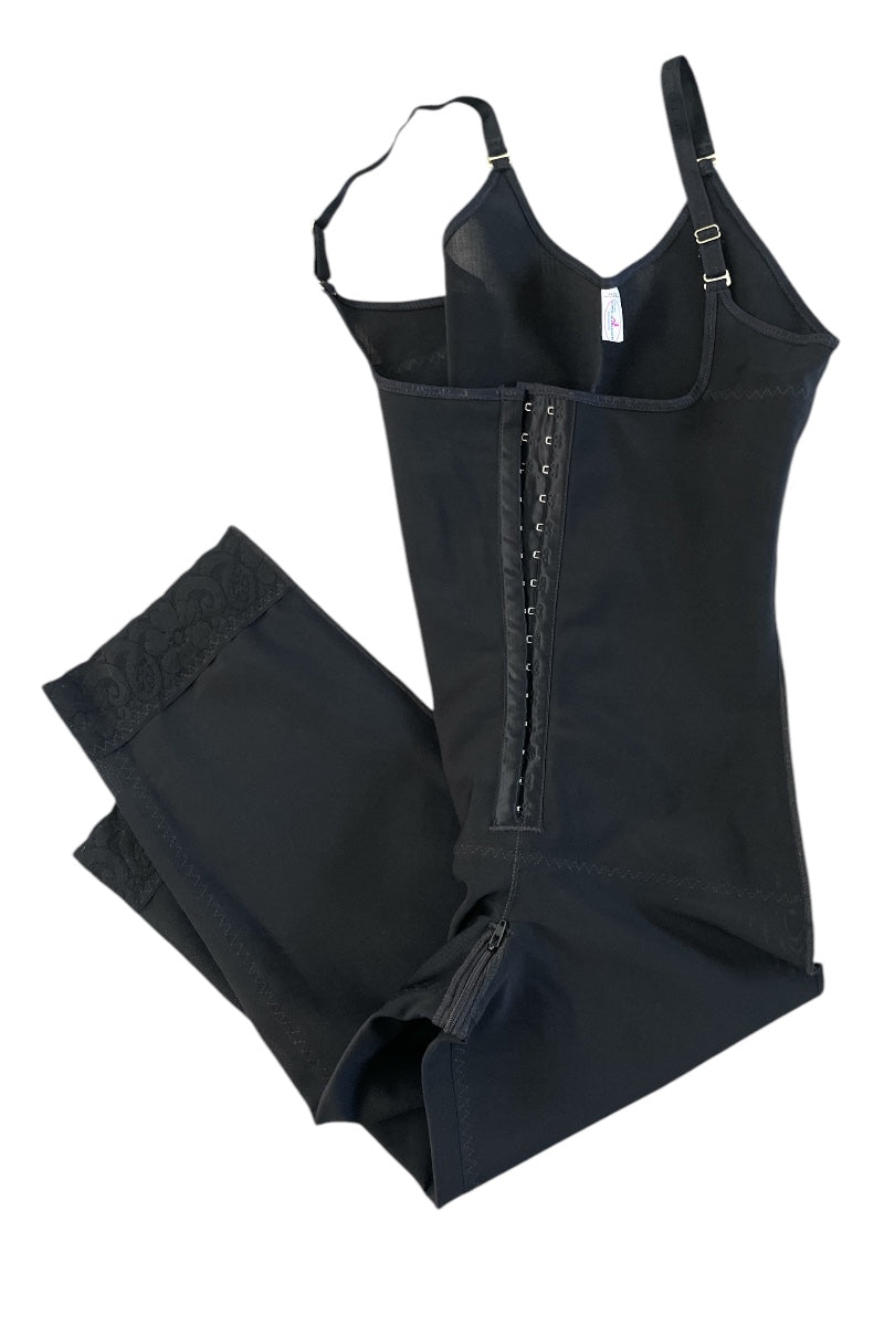 Buttocks Enhancer Long Leg Body Shaper #2050 - SUMMER Style | Zipper - Black 