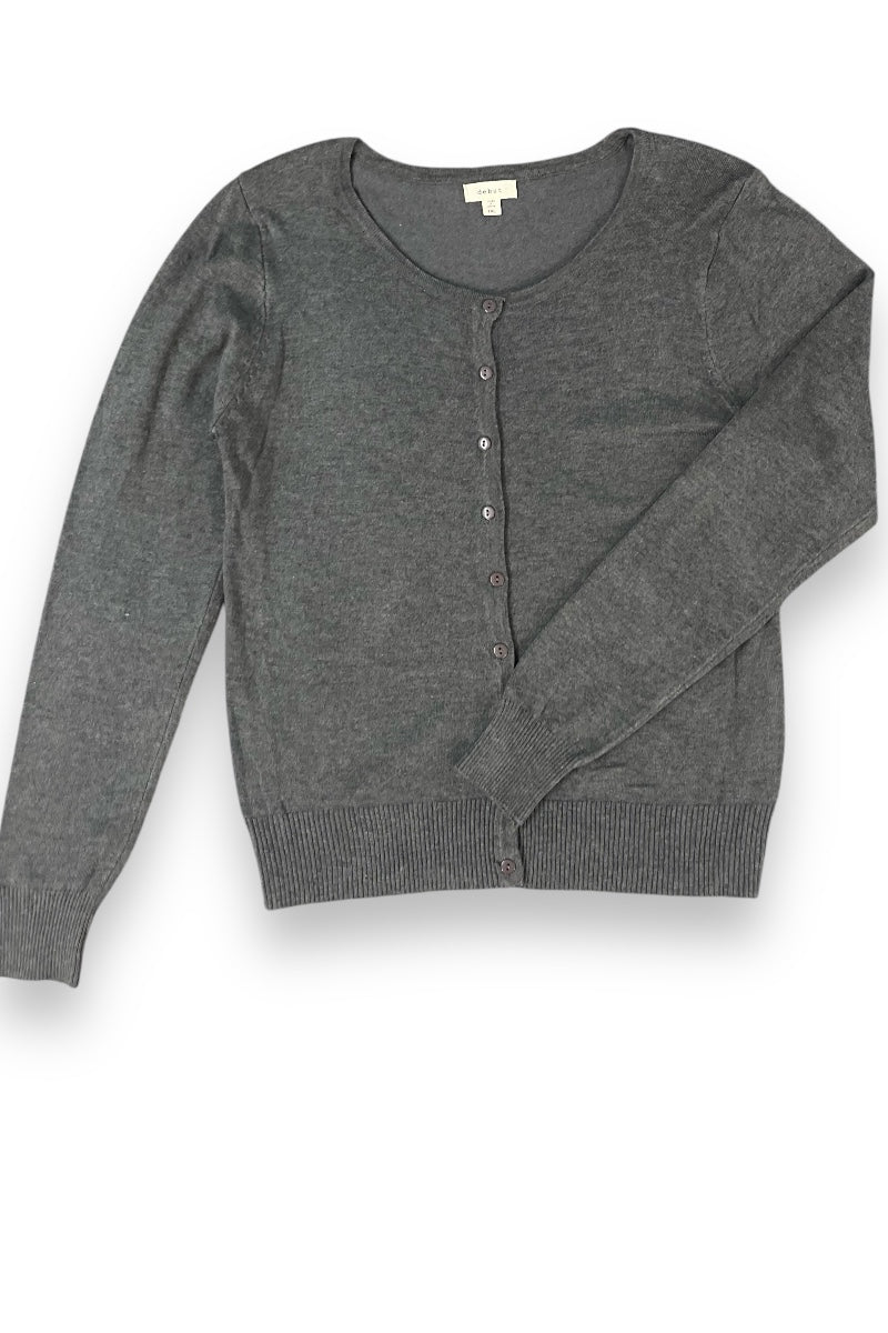 Buttoned Up Cardigan - Grey