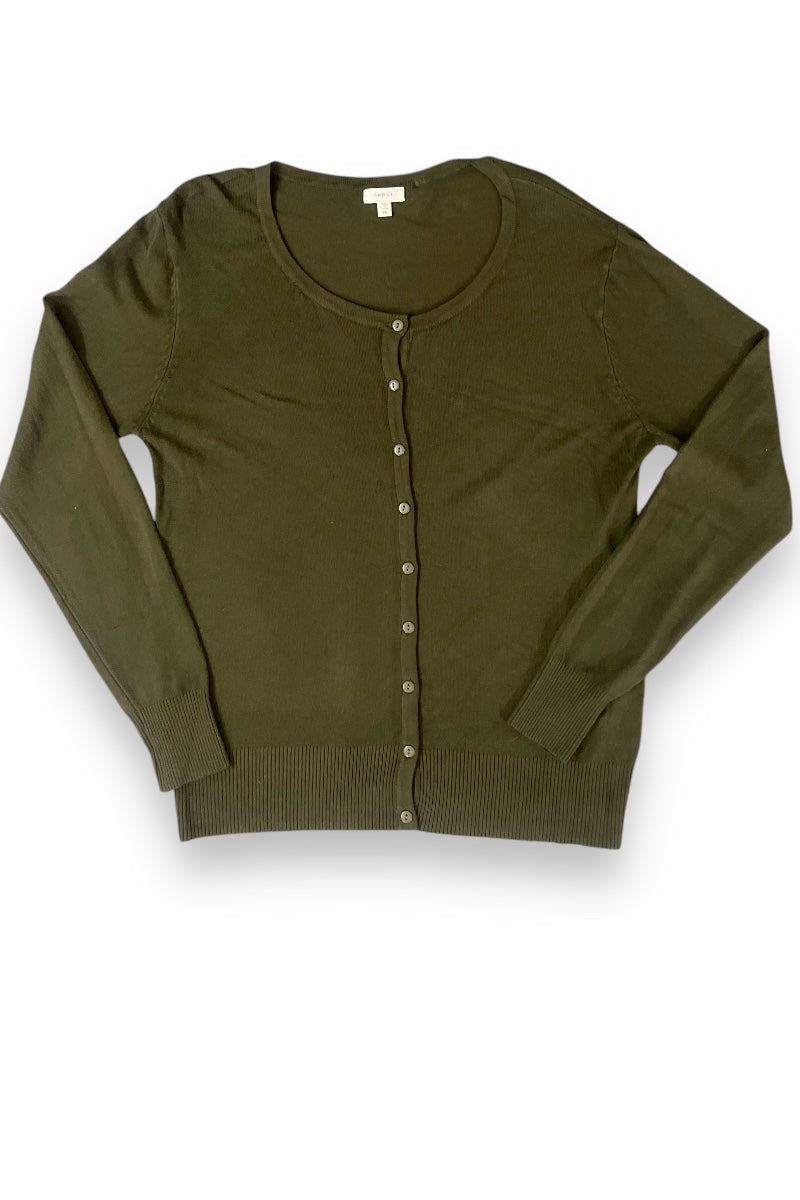 Buttoned Up Cardigan - Olive