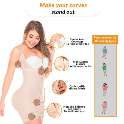 Open Bust Tummy Control Butt Lifter Shapewear