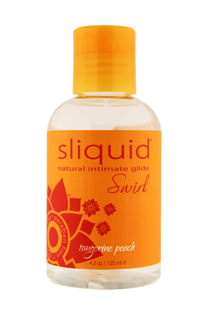 Sliquid Natural Lubricant - Swirl - Tangerine Peach - 4.2 fl oz