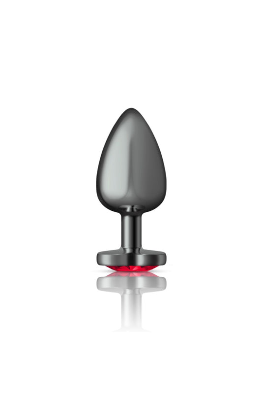 Cheeky Charms-Gunmetal Metal Butt Plug- Heart