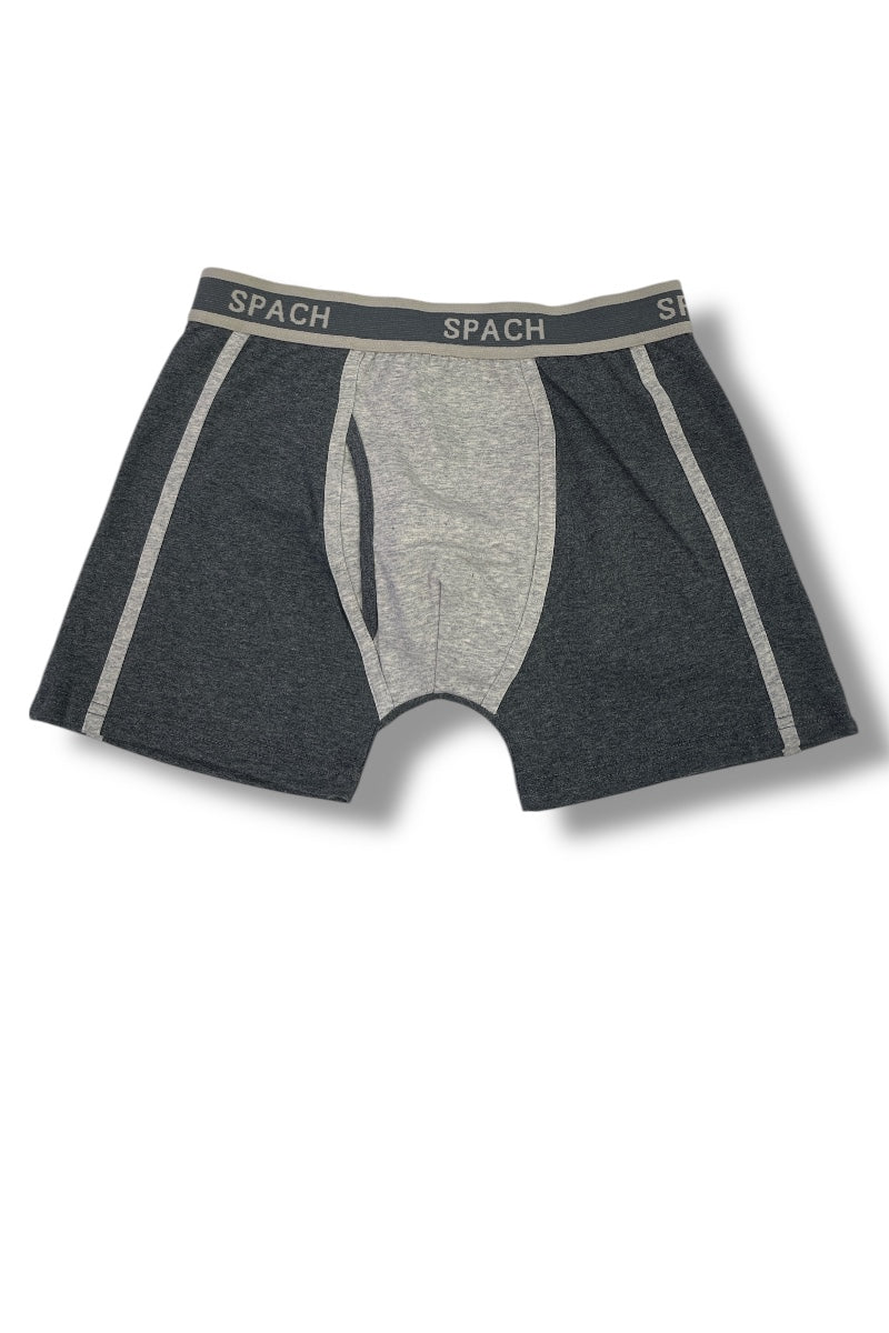 Color Block Striped Boxer Briefs For Men