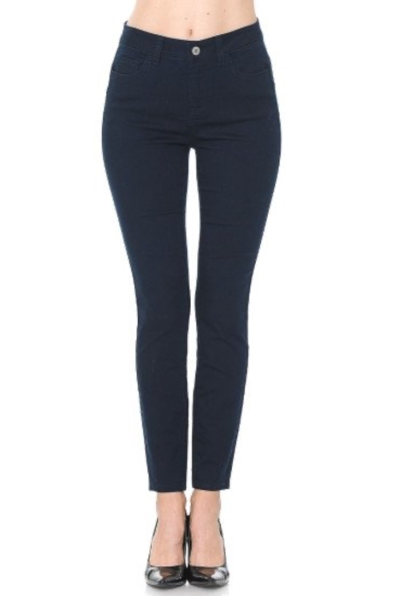 Black jeans on a white background