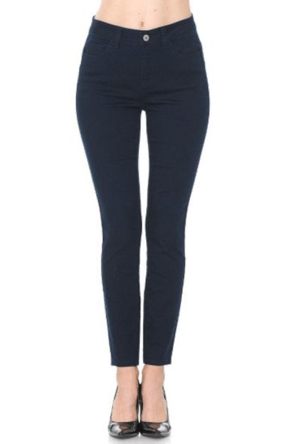 Black jeans on a white background
