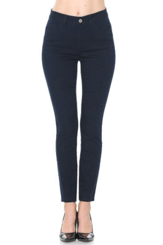 Black jeans on a white background