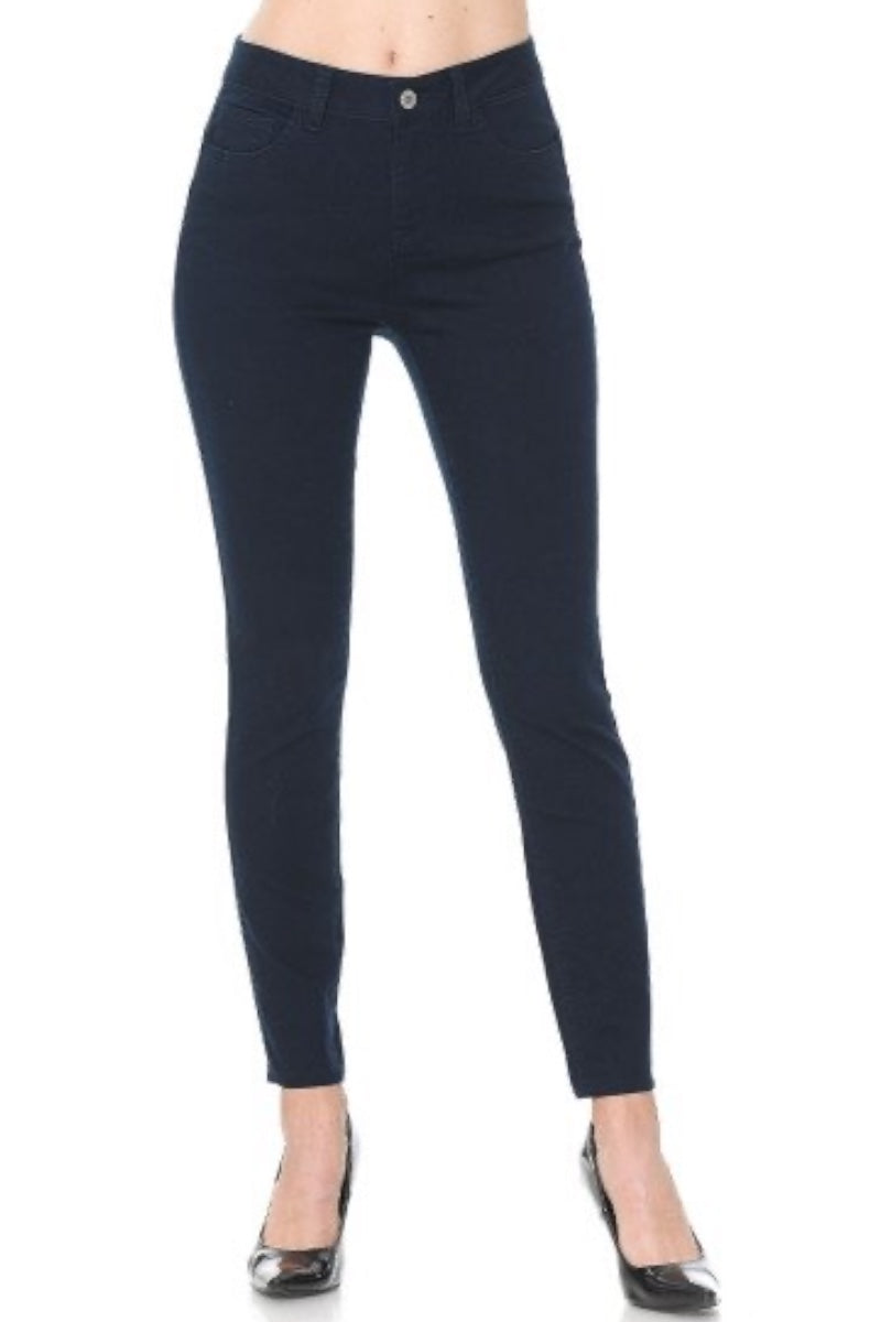 Black jeans on a white background