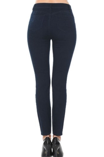 Black jeans on a white background