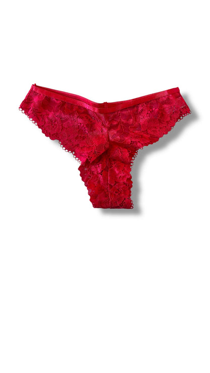 Diamond Detail Lace Thong Panty