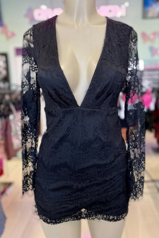 Eyelash Lace Dress #CD50064