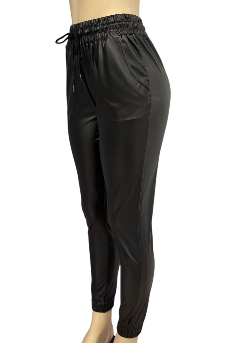 Black pants on a white background