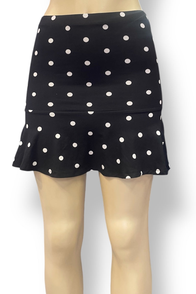 Fit and Flare Print Skirt