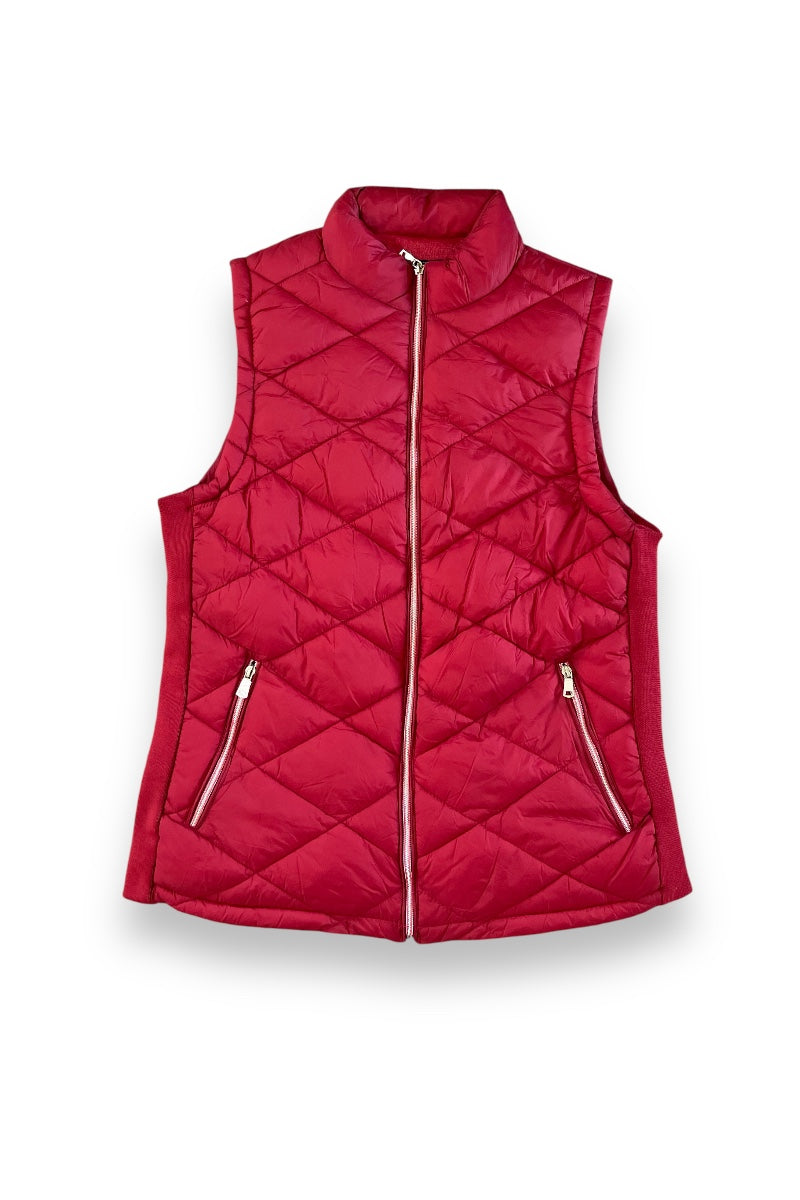 Full Zip Lined Puffer Jacket Vest