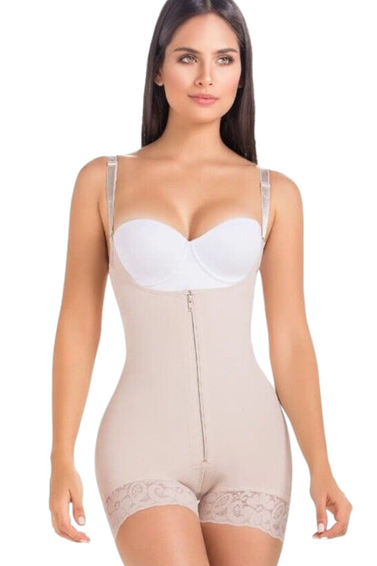 High-Waisted Compression Garment In Powernet With Free Bust