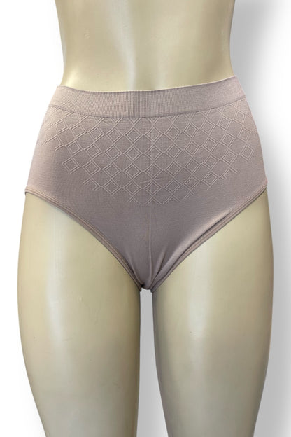 High Waist Shaping Brief Panty - Rose