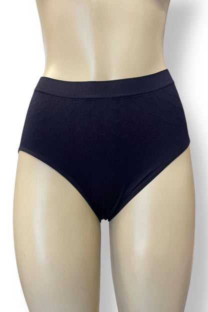 High Waist Shaping Brief Panty - Black
