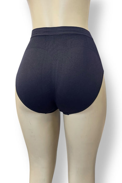 High Waist Shaping Brief Panty - Black