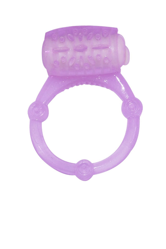 Purple textured ring on a white background