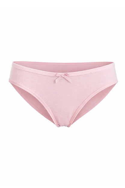 Pink bikini bottom on a white background