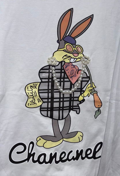 Pearl Bunny Graphic T Shirt