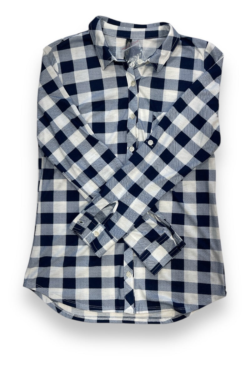 Fleece Checker Long Sleeve Shirt