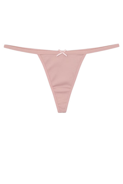 Pink thong on a white background