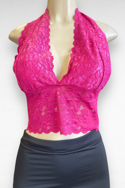 Lace Halter Bralette Top