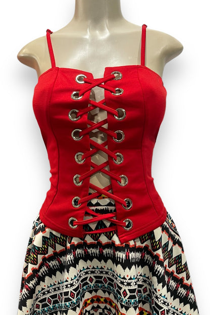 Lace Up O Ring Cami Top