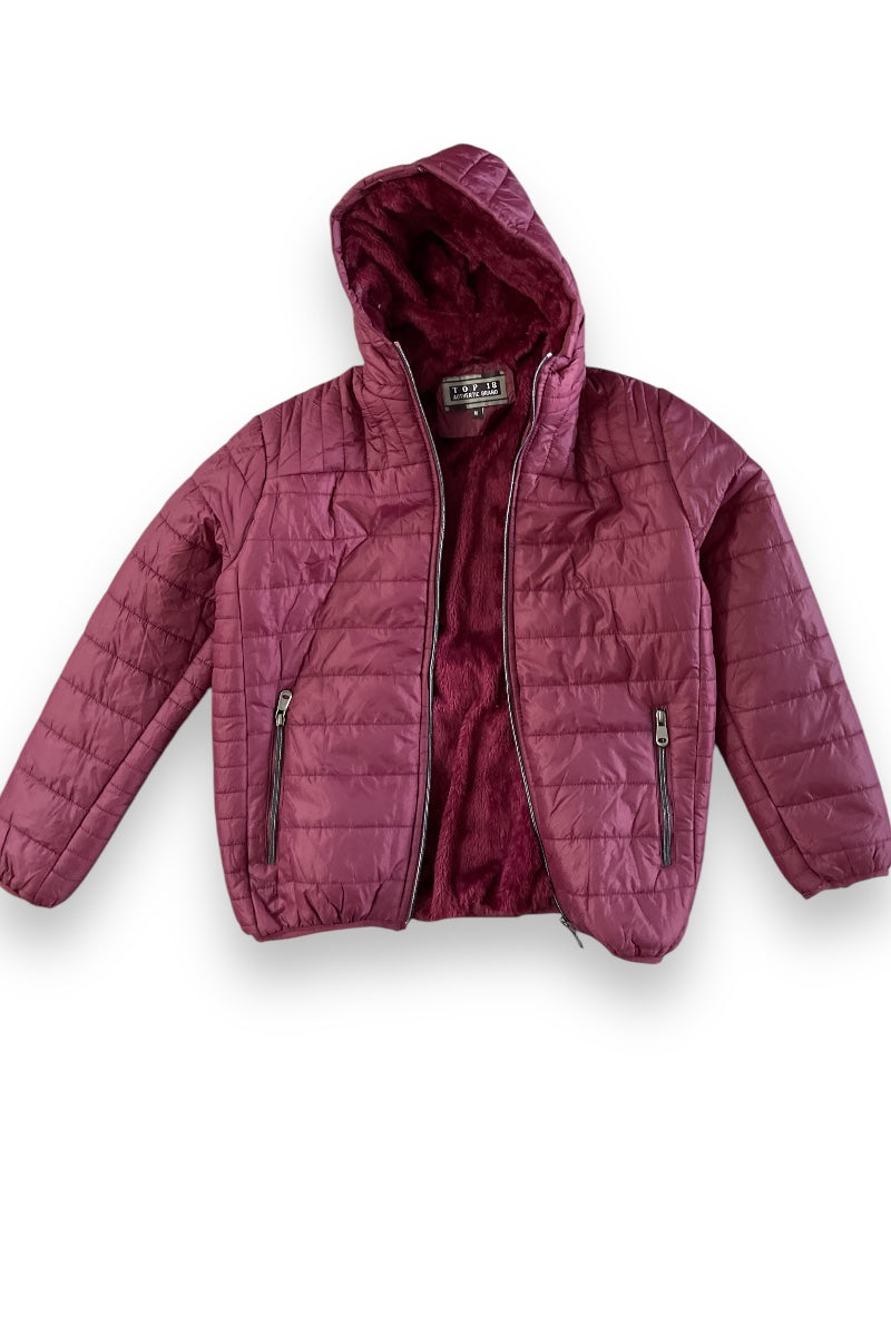 Lightweight Lined Hooded Puffer Jacket